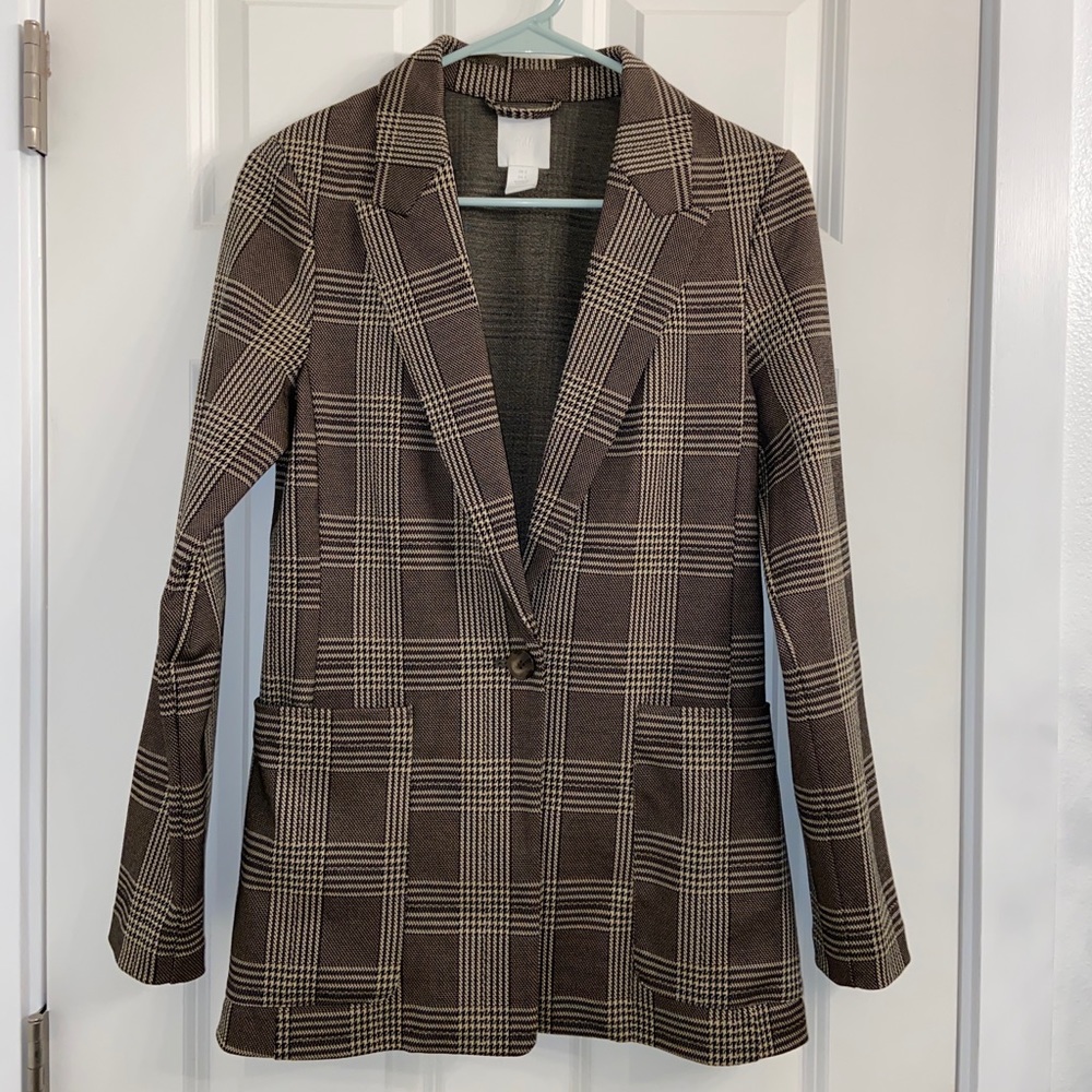 Women’s plaid H&M blazer